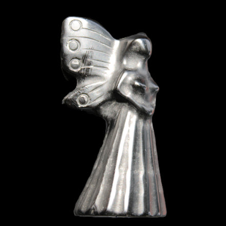 Obsidian hand-carved flower faerie 26*59mm 37.7g Rocks and Things Store