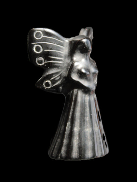 Obsidian hand-carved flower faerie 26*59mm 37.7g Rocks and Things Store