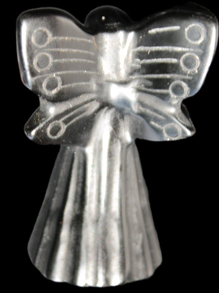 Obsidian hand-carved flower faerie 26*59mm 37.7g Rocks and Things Store