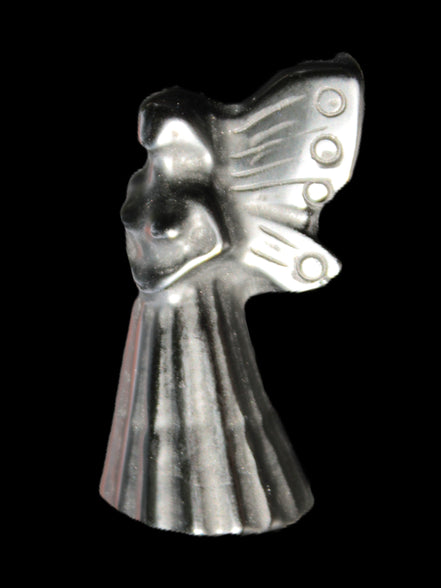 Obsidian hand-carved flower faerie 26*59mm 37.7g Rocks and Things Store