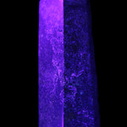 Dragons Blood Stone wand 74mm 63g in UV light - Rocks and Things Store