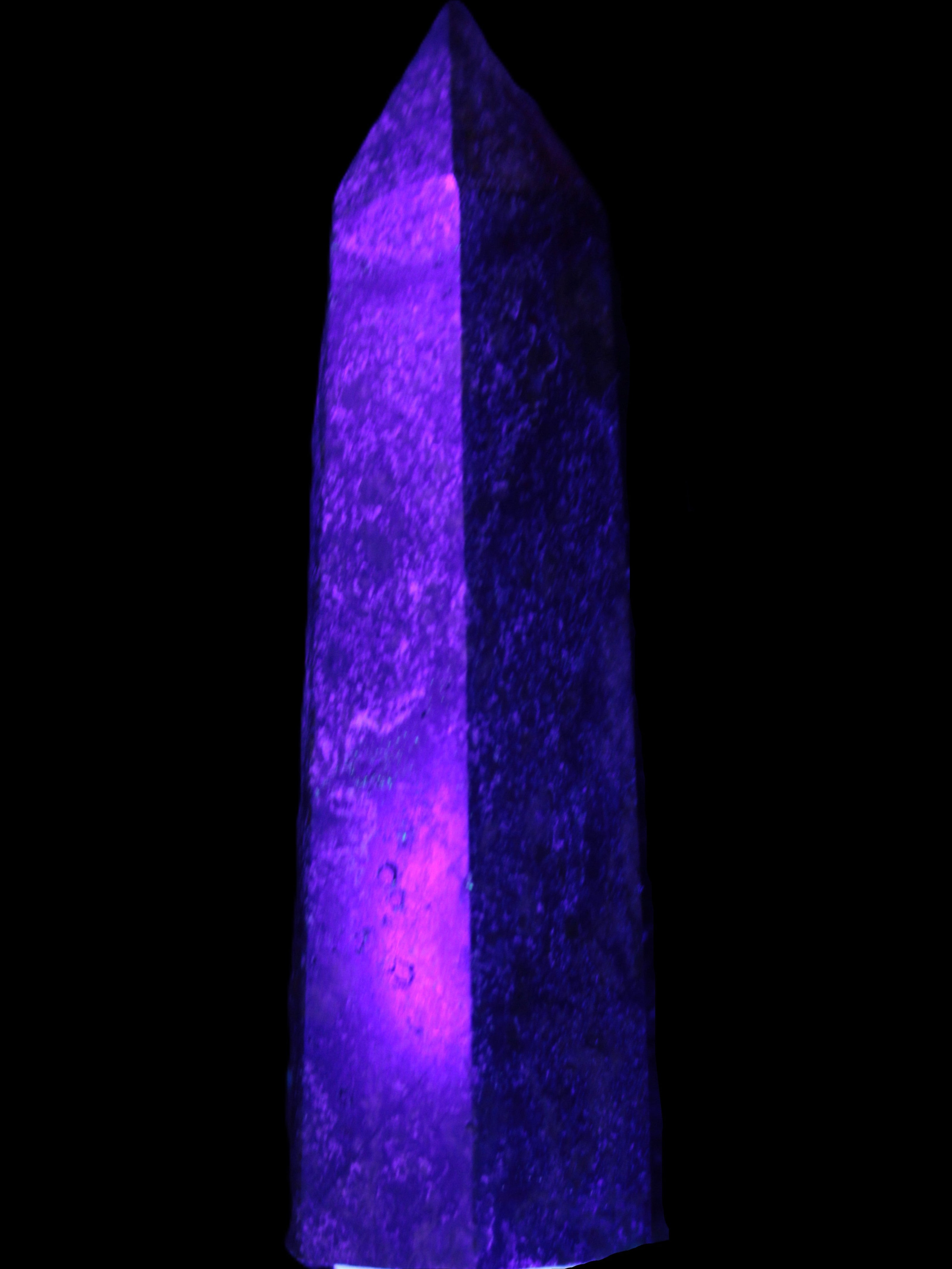 Dragons Blood Stone wand 74mm 63g in UV light - Rocks and Things Store