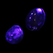 Green Moss Agate 2 polished stones 12-15g in UV light - Rocks and Things Store