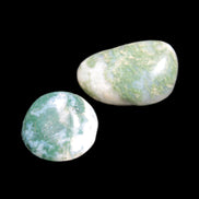 Green Moss Agate 2 polished stones 12-15g Rocks and Things Store