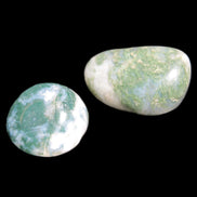 Green Moss Agate 2 polished stones 12-15g Rocks and Things Store
