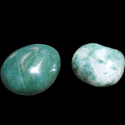 Green Moss Agate 2 polished stones 12-15g Rocks and Things Store