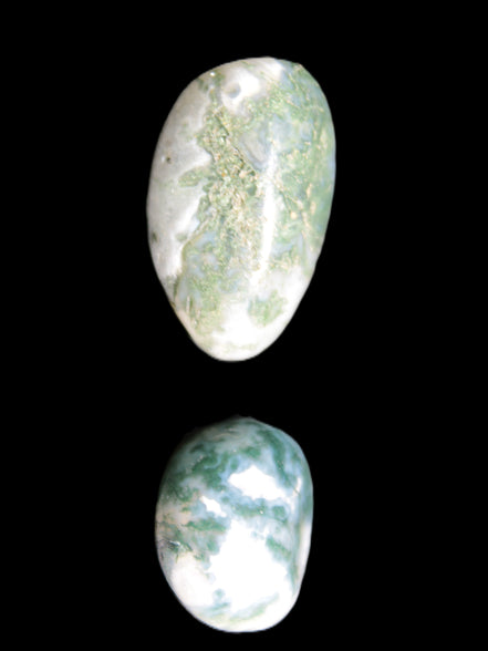Green Moss Agate 2 polished stones 12-15g Rocks and Things Store