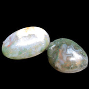 Green Moss Agate 2 polished stones 12-15g Rocks and Things Store
