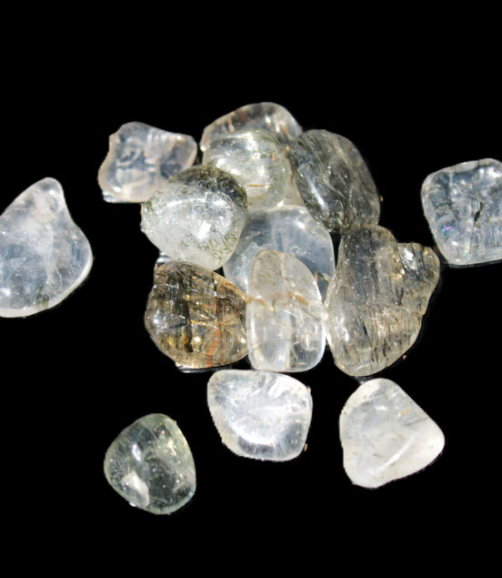 Green hair rutiliated Quartz 5/6 12g Rocks and Things
