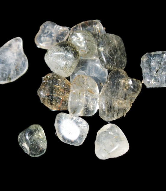 Green hair rutiliated Quartz 5/6 12g Rocks and Things