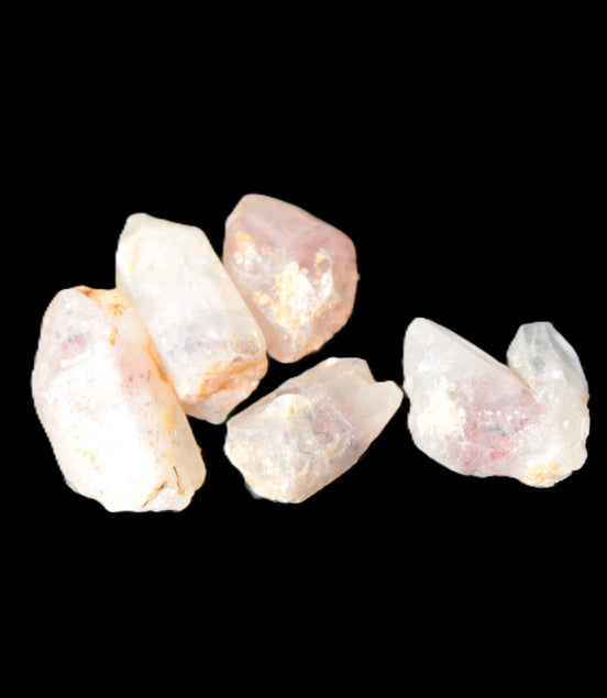 Lepidocrosite Fire Quartz from Namibia 5/6 crystals 5-7g in sunlight - Rocks and Things Store