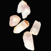 Lepidocrosite Fire Quartz from Namibia 5/6 crystals 5-7g in sunlight - Rocks and Things Store