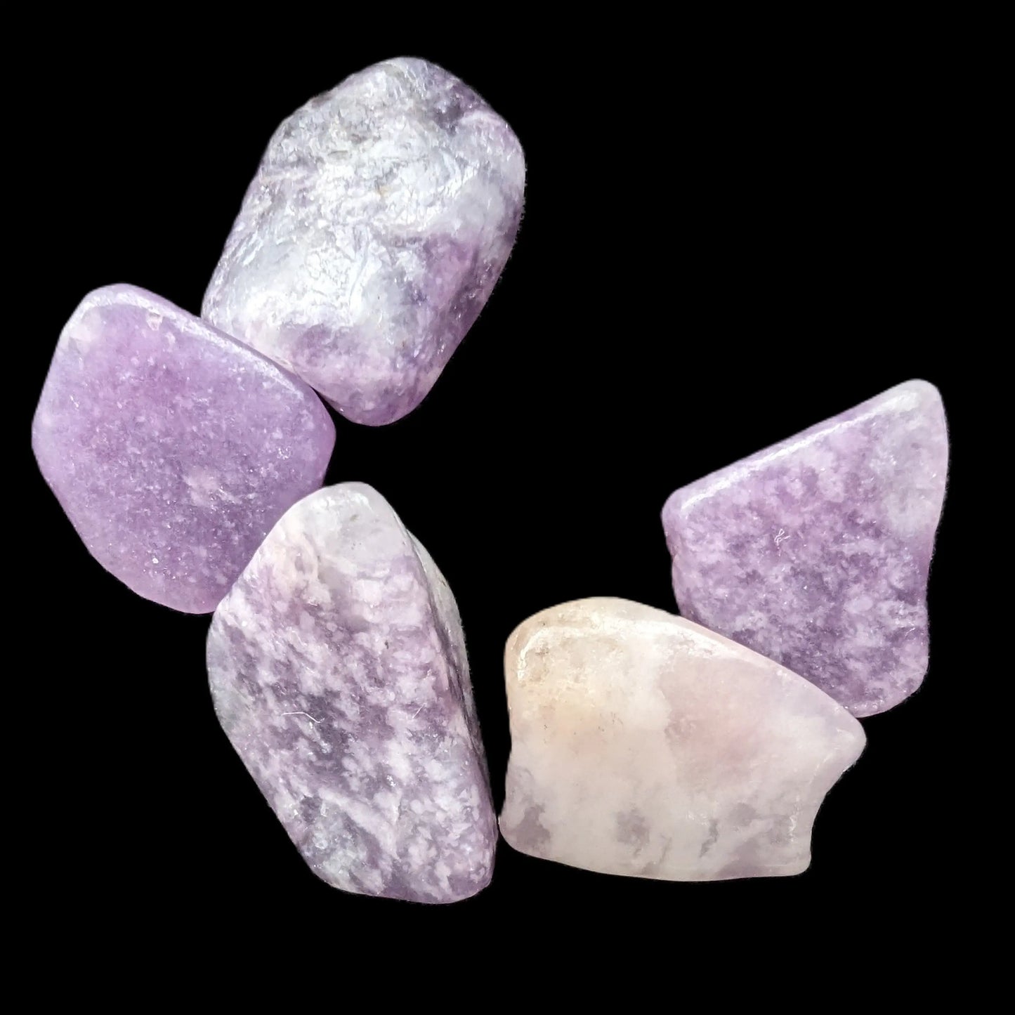 Lepidolite 5/6 polished stones 10+mm 9-10g Rocks and Things Store