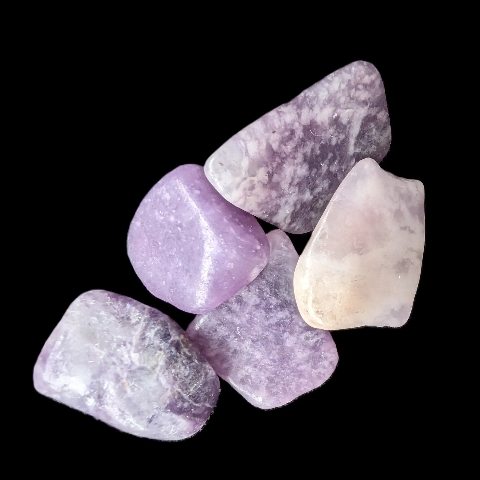 Lepidolite 5/6 polished stones 10+mm 9-10g Rocks and Things Store