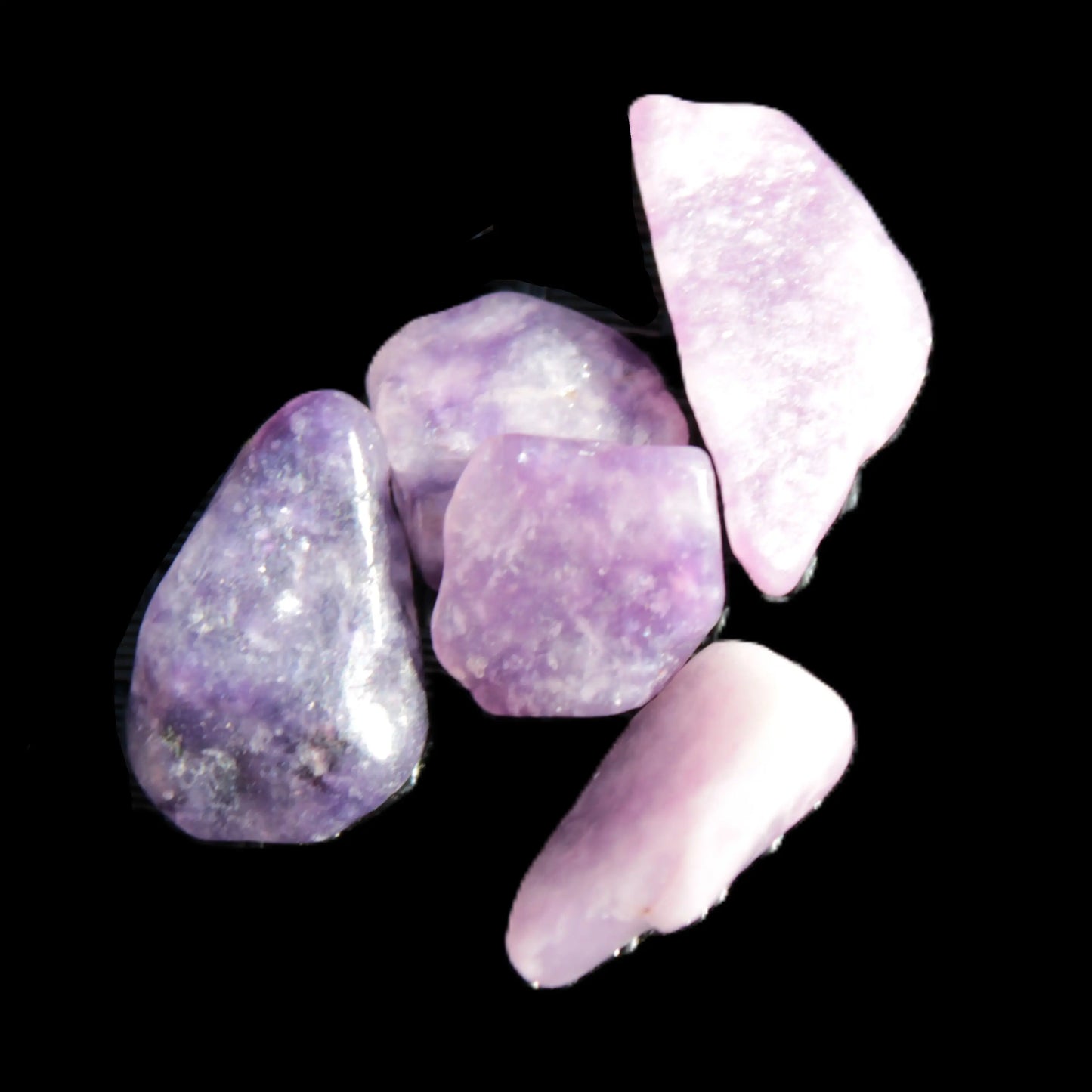 Lepidolite 5/6 polished stones 10+mm 9-10g Rocks and Things Store