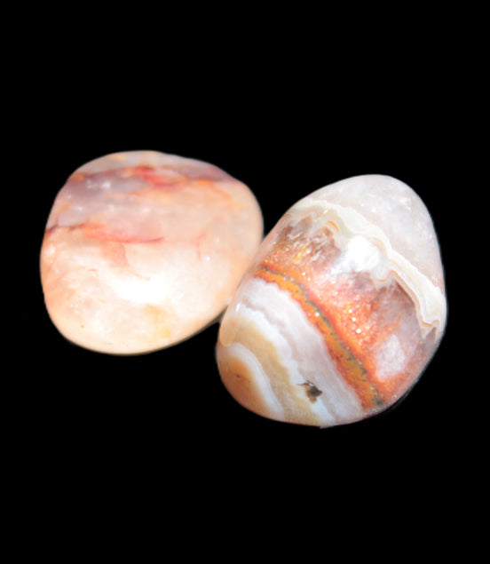 Two Auralite polished stones from Morocco 12-15g Rocks and Things Store