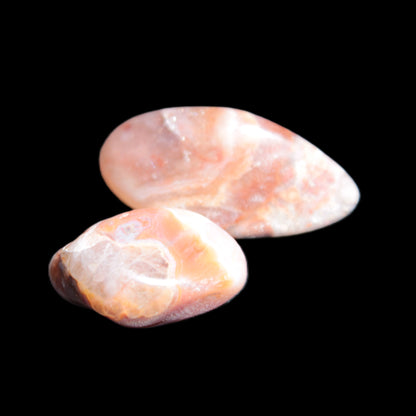 Two Auralite polished stones from Morocco 12-15g Rocks and Things Store