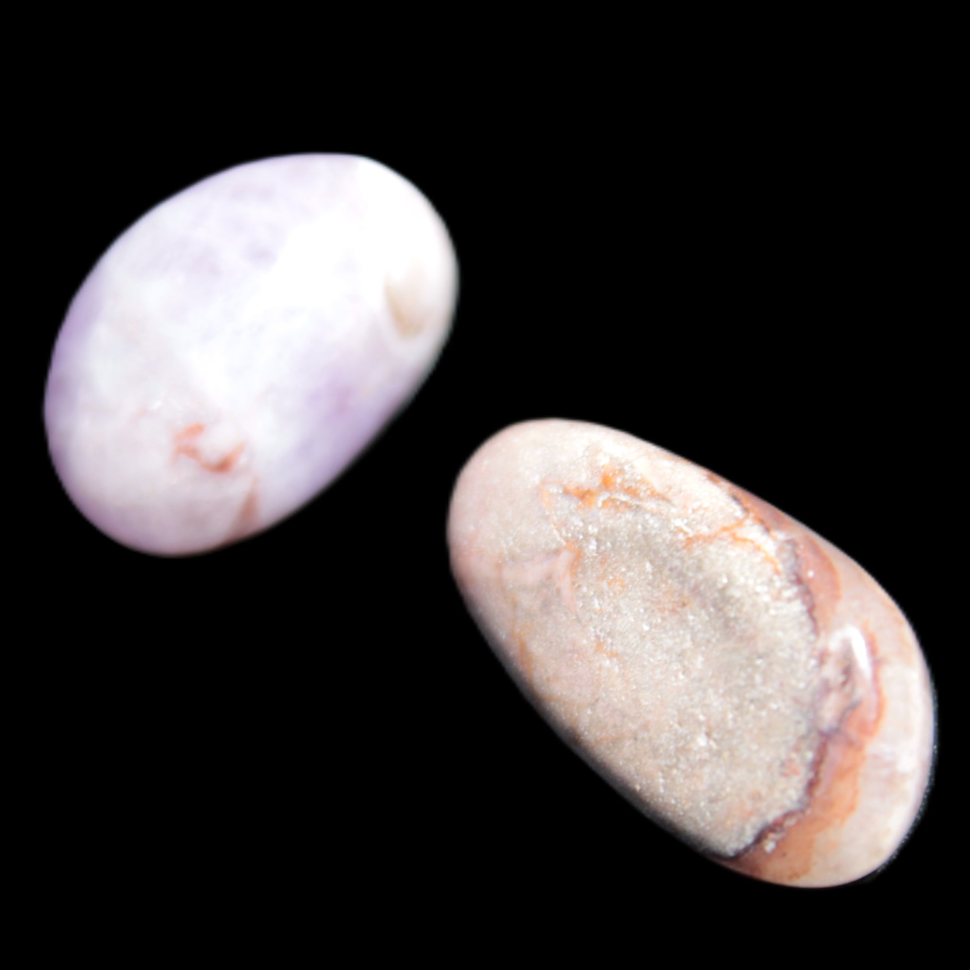 Two Auralite polished stones from Morocco 12-15g Rocks and Things Store