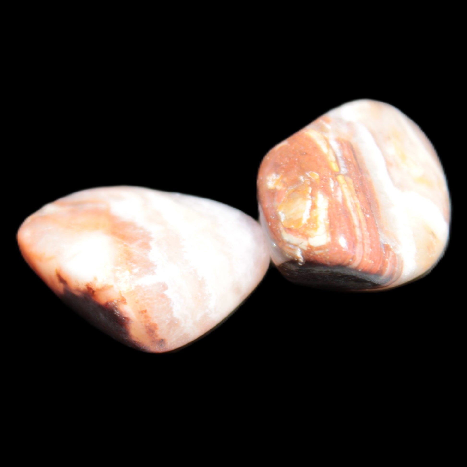 Two Auralite polished stones from Morocco 12-15g Rocks and Things Store