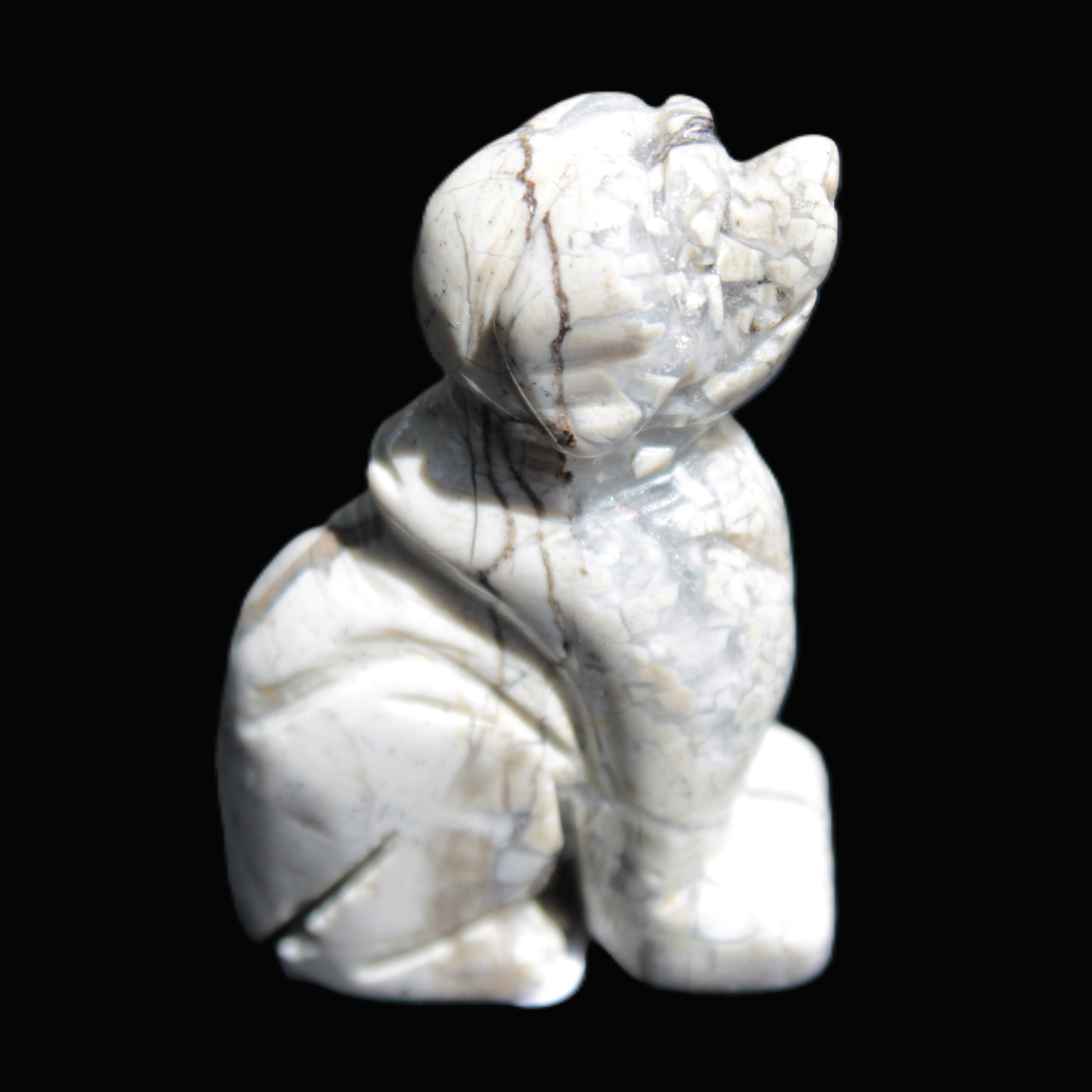 Hand carved Stone dog 35*53mm 50g Rocks and Things Store