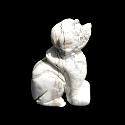 Hand carved Stone dog 35*53mm 50g Rocks and Things Store