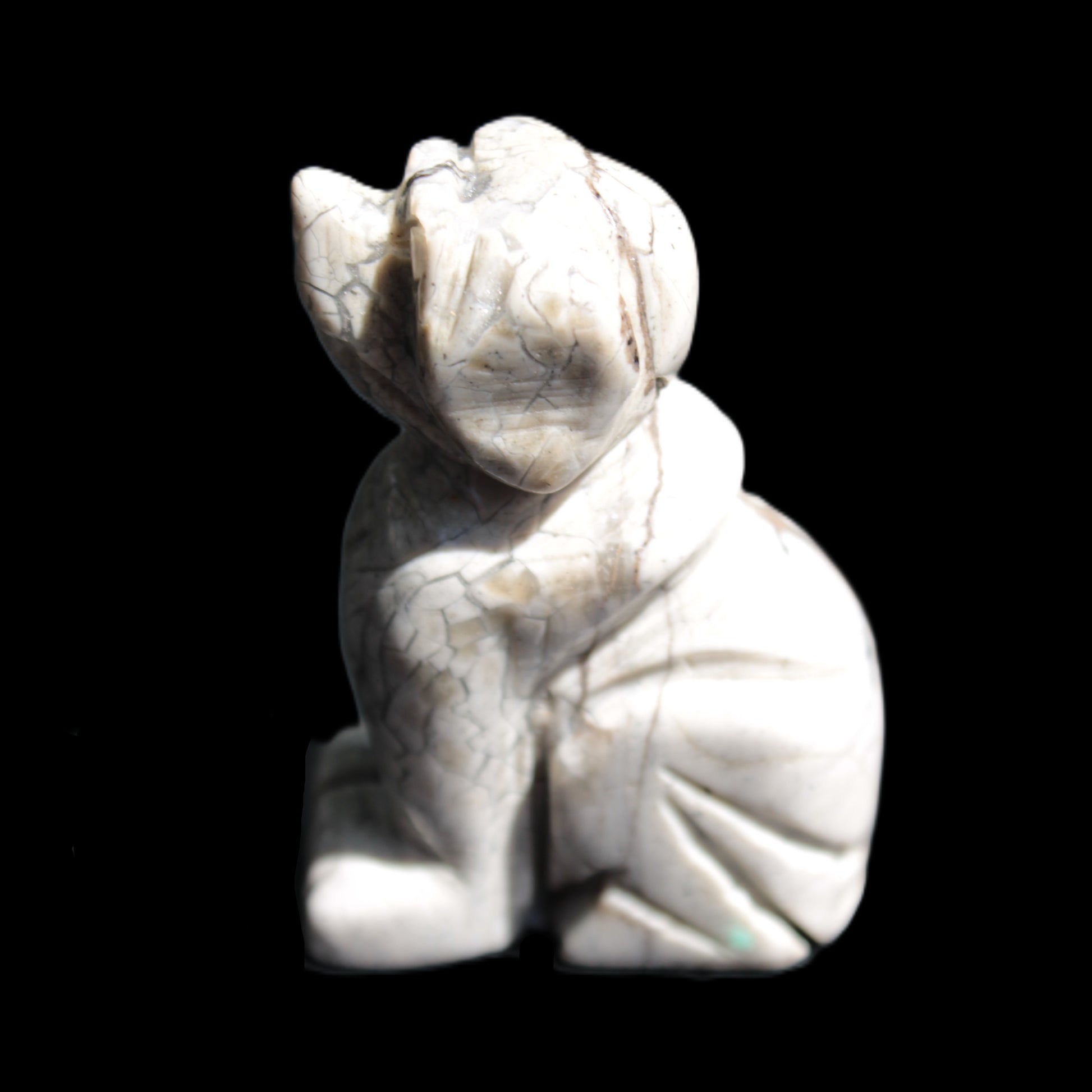 Hand carved Stone dog 35*53mm 50g Rocks and Things Store