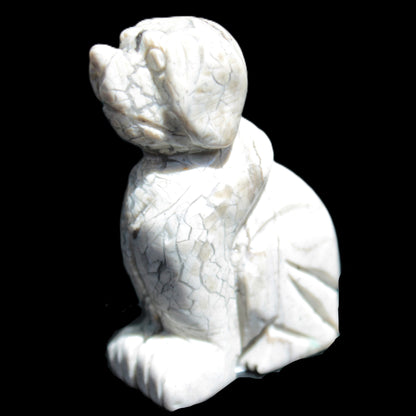 Hand carved Stone dog 35*53mm 50g Rocks and Things Store