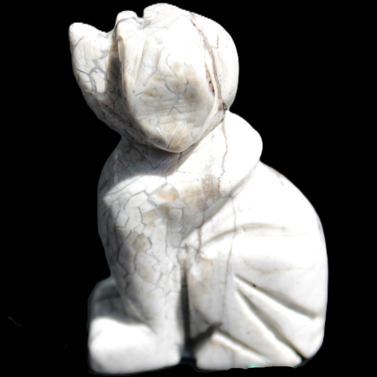 Hand carved Stone dog 35*53mm 50g Rocks and Things Store