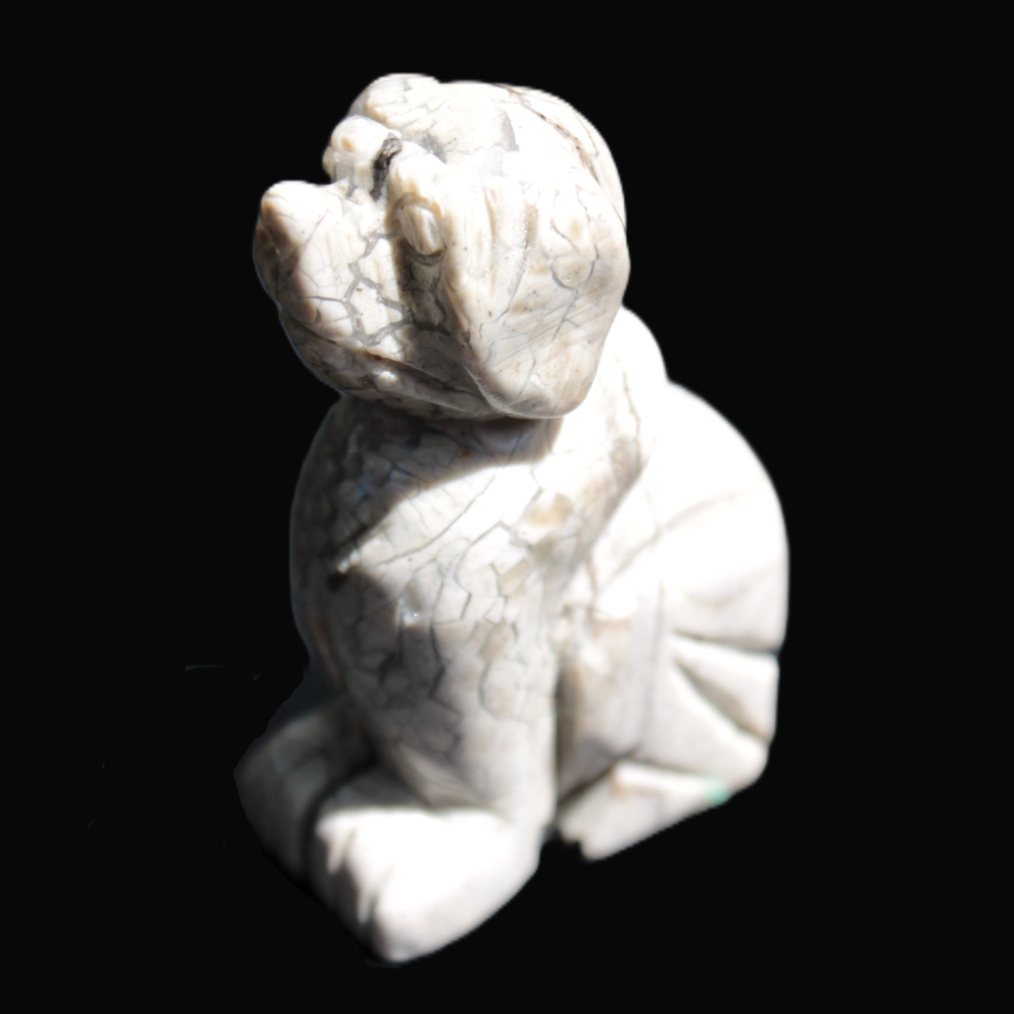 Hand carved Stone dog 35*53mm 50g Rocks and Things Store