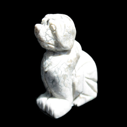 Hand carved Stone dog 35*53mm 50g Rocks and Things Store