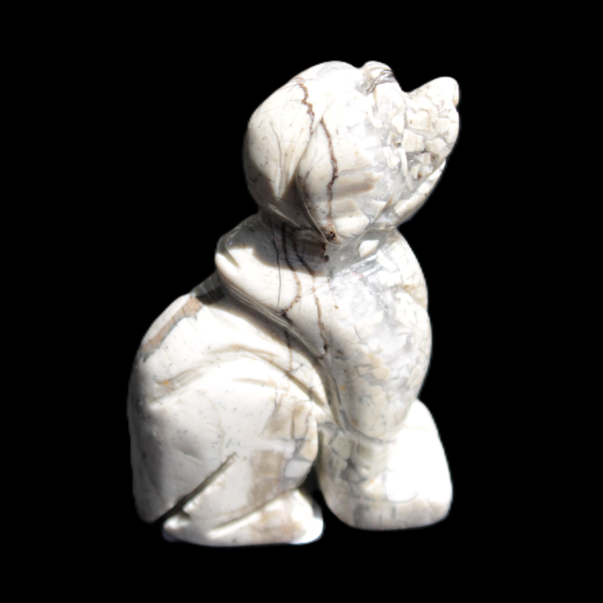 Hand carved Stone dog 35*53mm 50g Rocks and Things Store