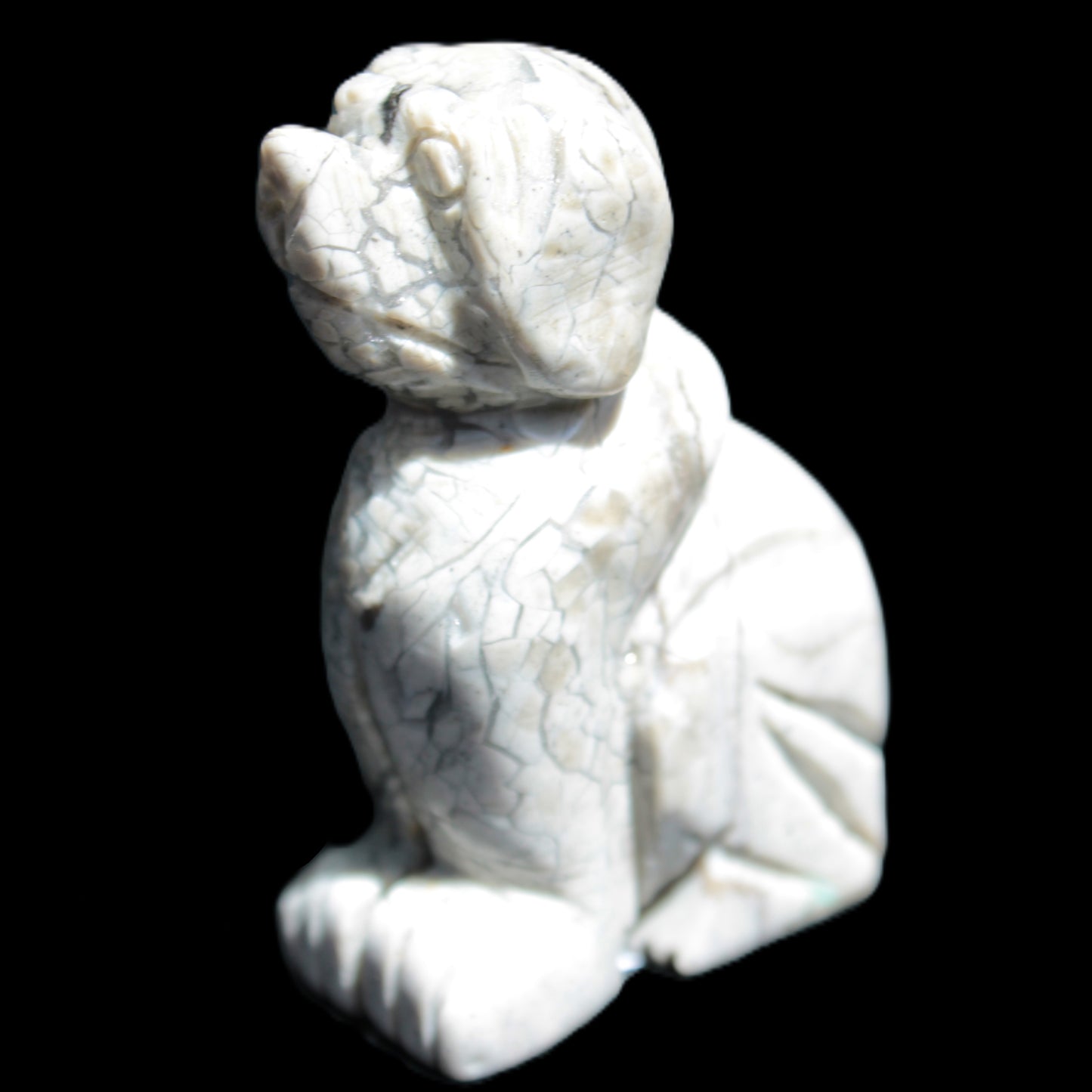 Hand carved Stone dog 35*53mm 50g Rocks and Things Store