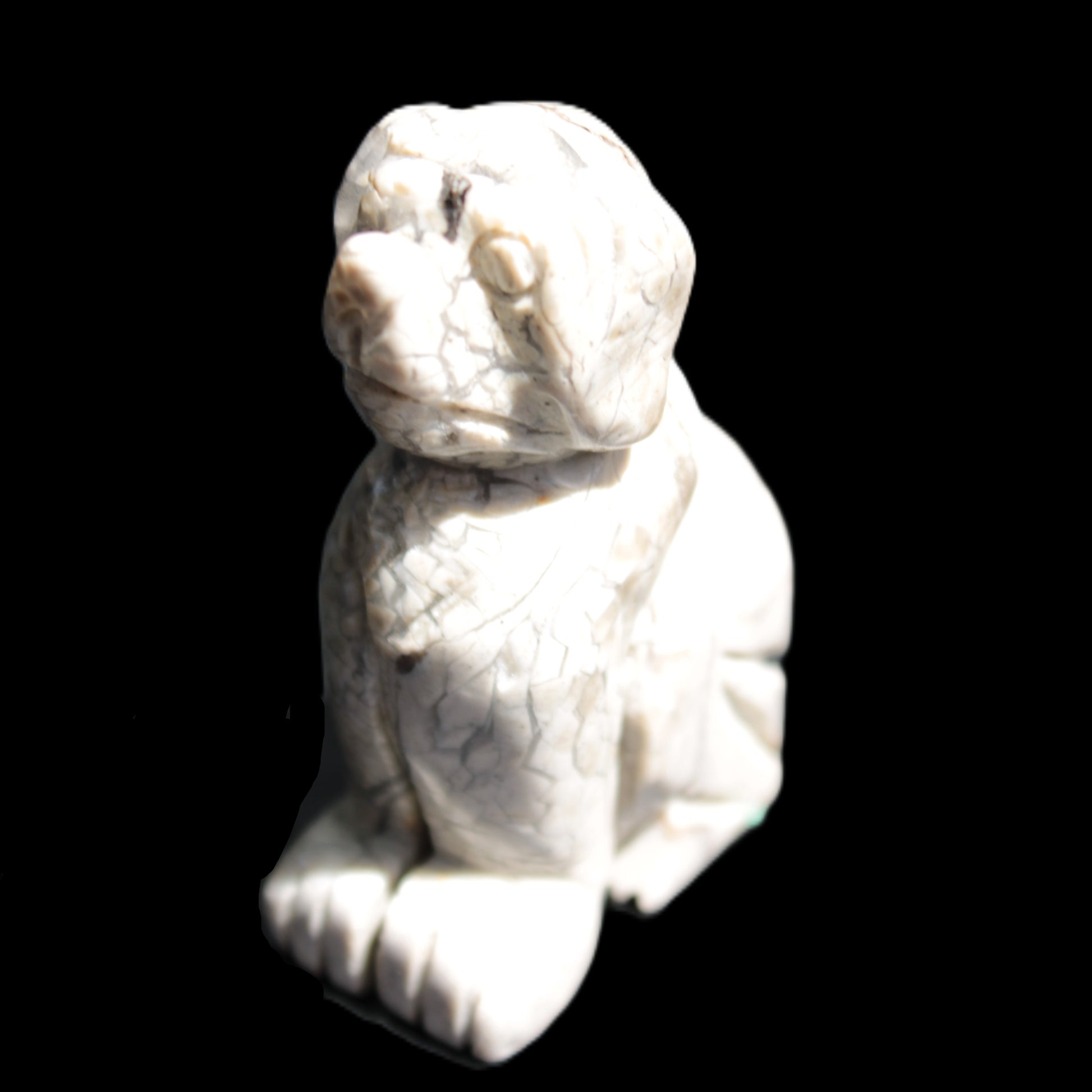 Hand carved Stone dog 35*53mm 50g Rocks and Things Store