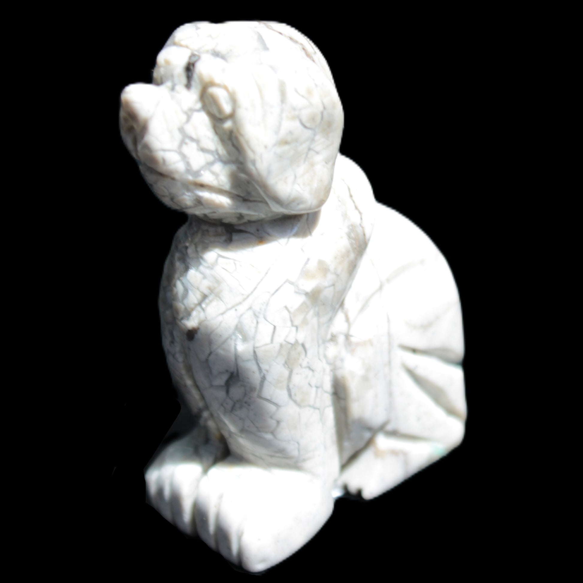 Hand carved Stone dog 35*53mm 50g Rocks and Things Store