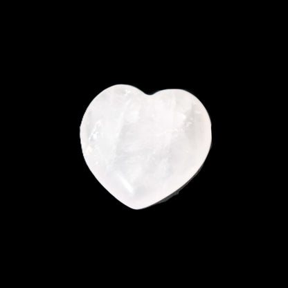 Small Rose Quartz heart 20-25mm 3.5-4.0g