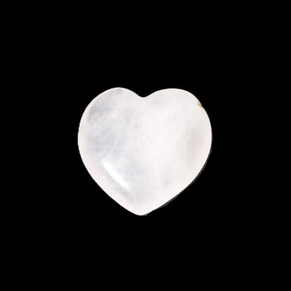 Small Rose Quartz heart 20-25mm 3.5-4.0g