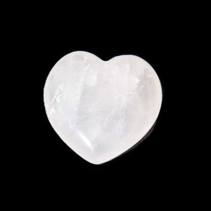 Small Rose Quartz heart 20-25mm 3.5-4.0g