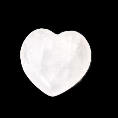 Small Rose Quartz heart 20-25mm 3.5-4.0g