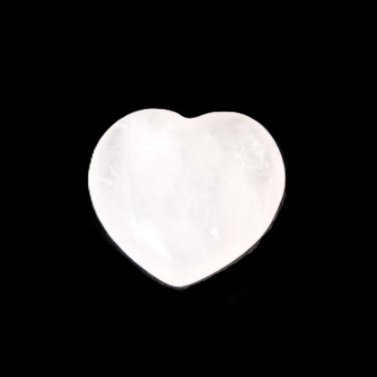 Small Rose Quartz heart 20-25mm 3.5-4.0g