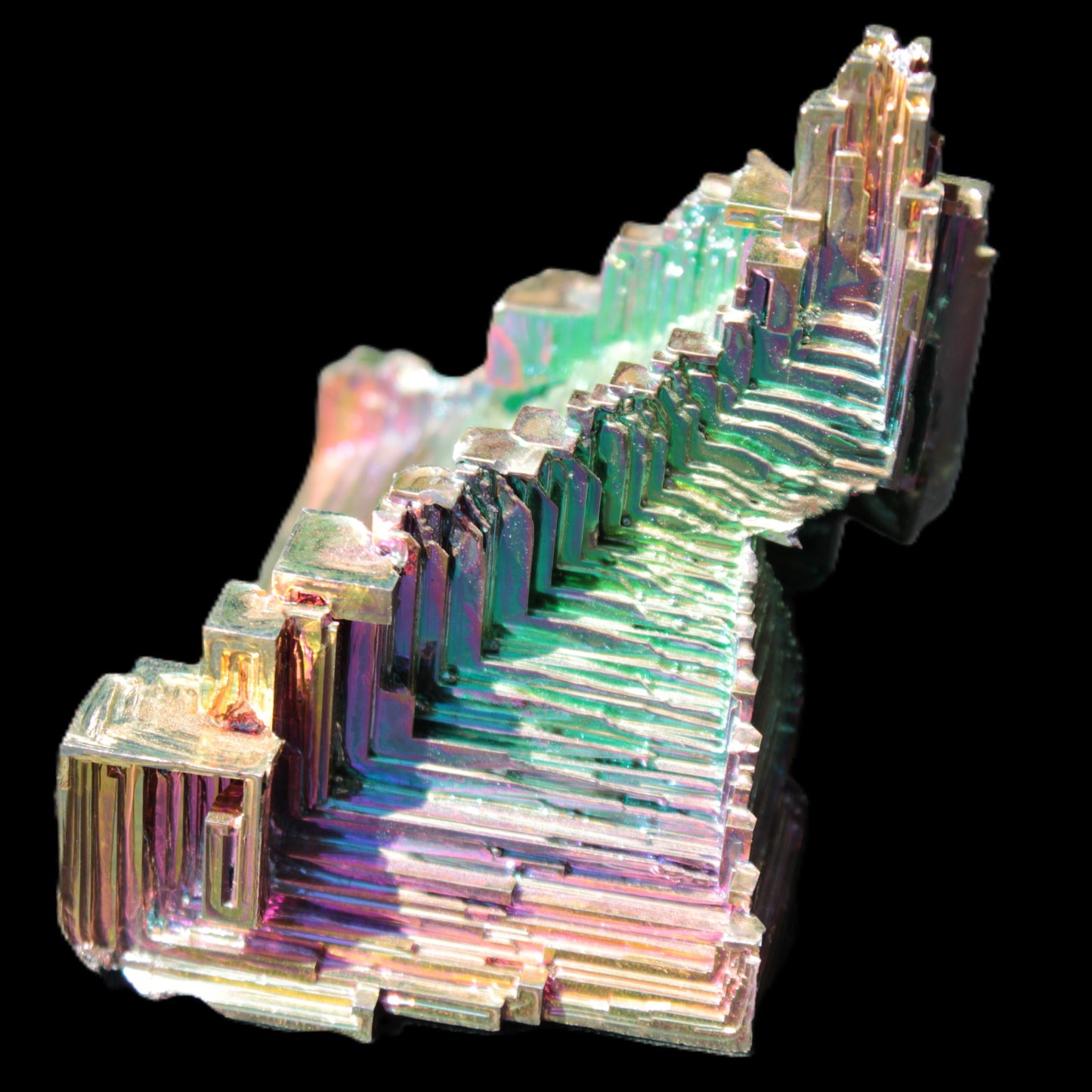 Bismuth crystal castle 58*47*61mm 174.7g Rocks and Things Store