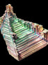 Bismuth crystal castle 58*47*61mm 174.7g Rocks and Things Store