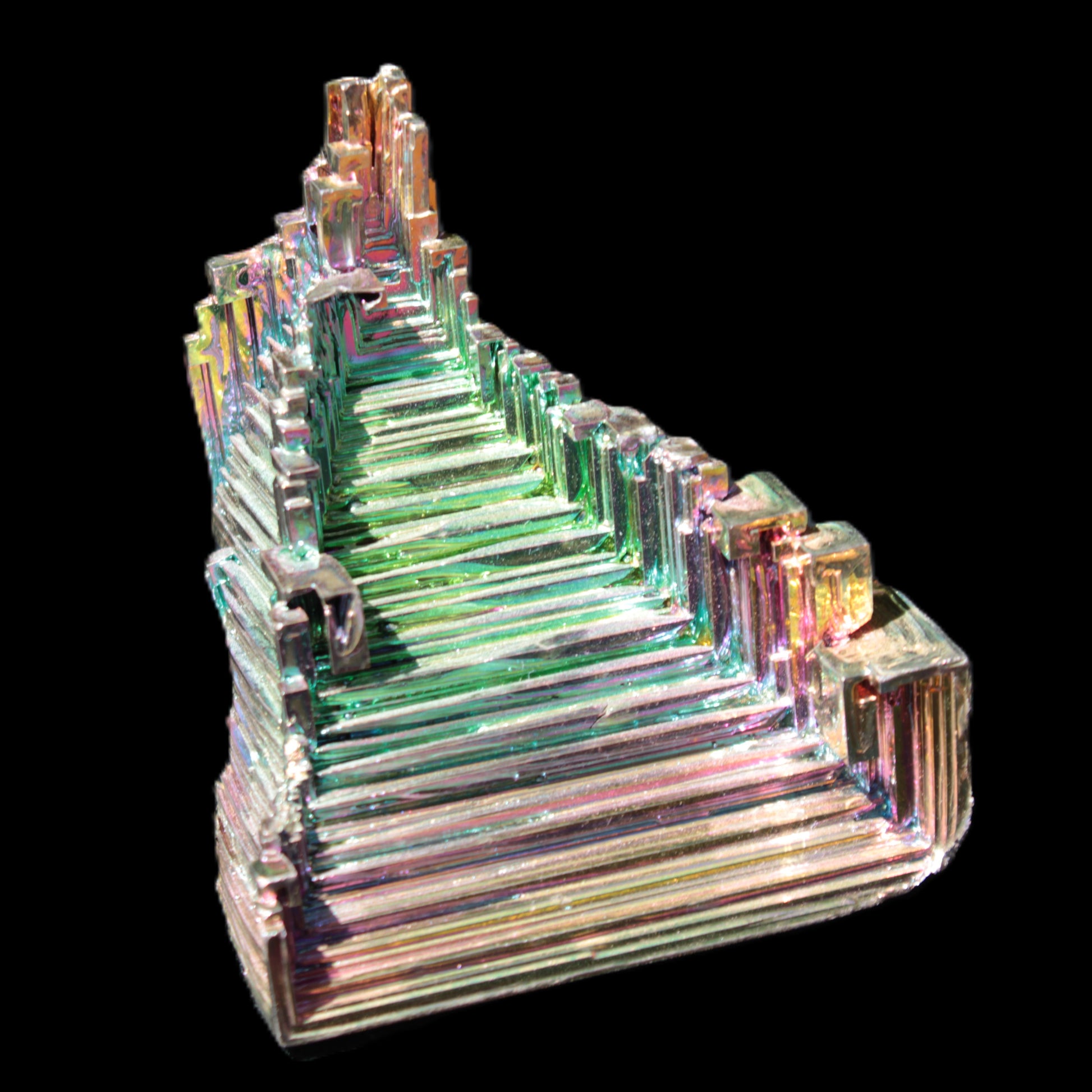 Bismuth crystal castle 58*47*61mm 174.7g Rocks and Things Store