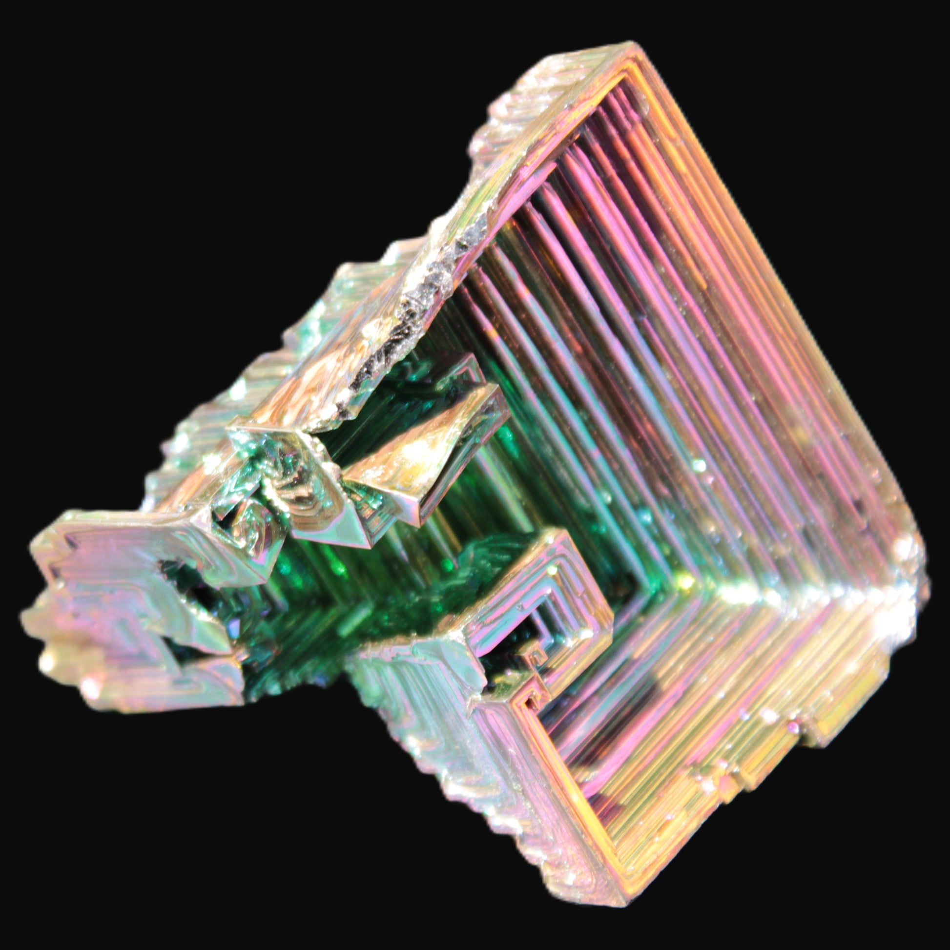 Bismuth crystal castle 58*47*61mm 174.7g Rocks and Things Store