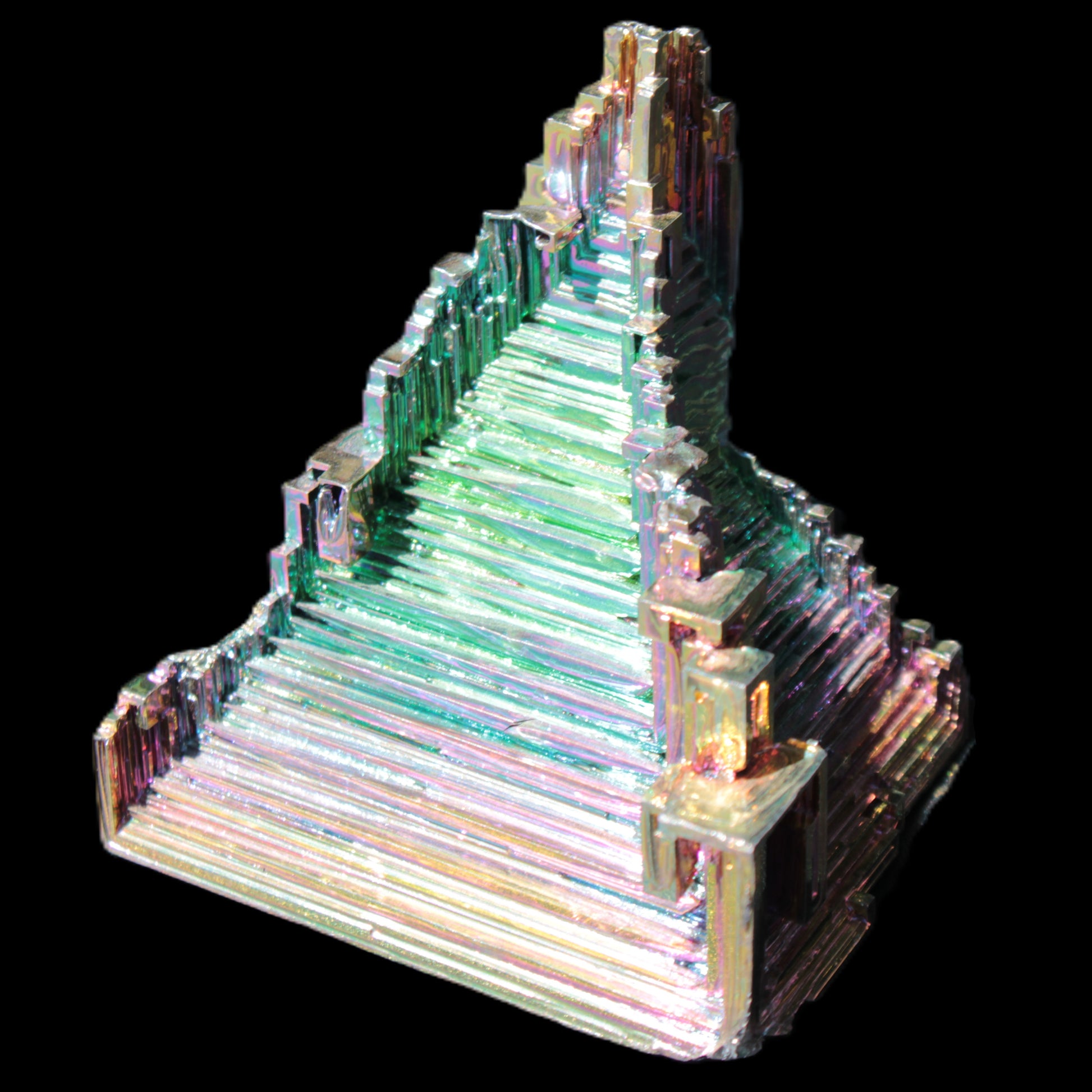 Bismuth crystal castle 58*47*61mm 174.7g Rocks and Things Store