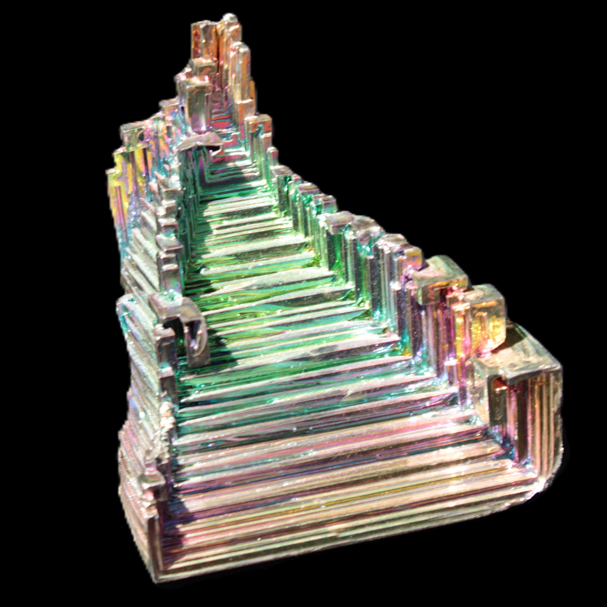 Bismuth crystal castle 58*47*61mm 174.7g Rocks and Things Store