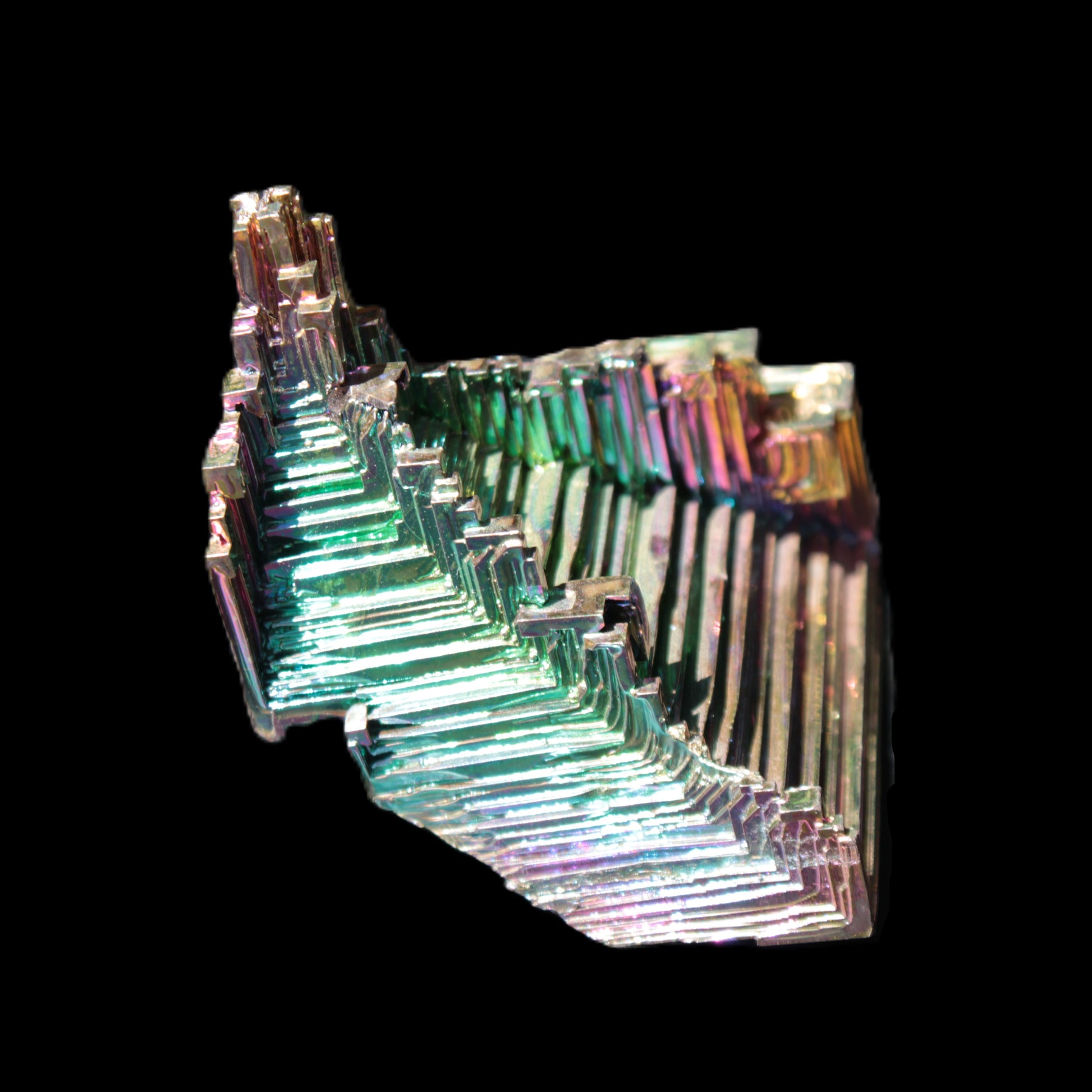 Bismuth crystal castle 58*47*61mm 174.7g Rocks and Things Store