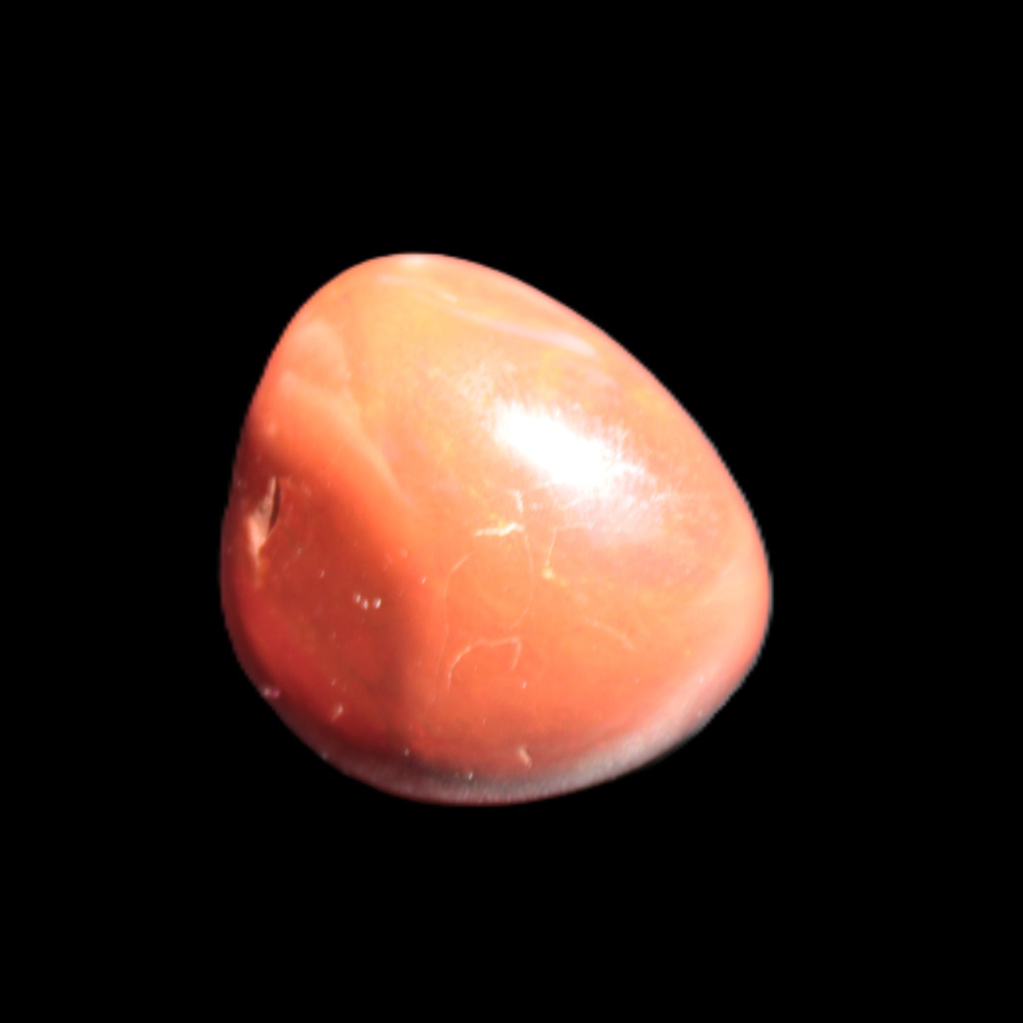 Red Jasper tumbled stone 23-28mm 15-18g