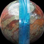 Moss Agate Ocean Jasper sphere 9480g Rocks and Things