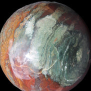 Moss Agate Ocean Jasper sphere 9480g Rocks and Things