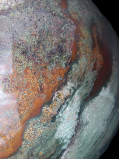 Moss Agate Ocean Jasper sphere 9480g Rocks and Things